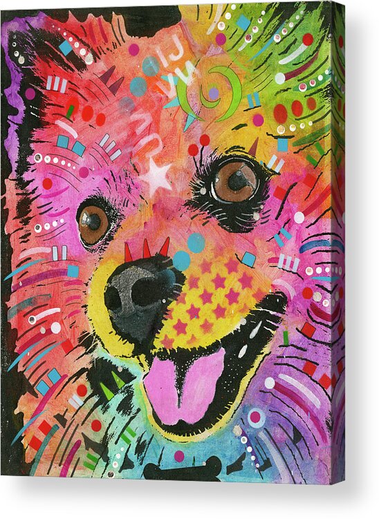 15 Acrylic Print featuring the mixed media Pom Pom 2 by Dean Russo- Exclusive