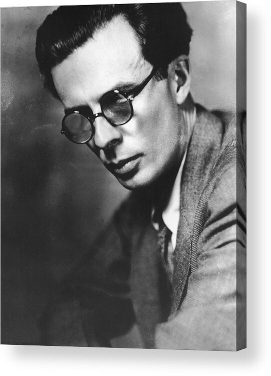 Jacket Acrylic Print featuring the photograph Portrait Of Writer Aldous Huxley by Frederic Lewis
