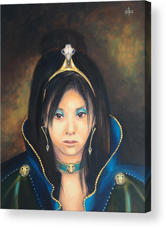 Princess Acrylic Print featuring the painting Princess Mai Karuki by David Bader