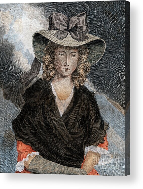 Engraving Acrylic Print featuring the drawing Princess Mary, C1785.artist Pietro by Print Collector