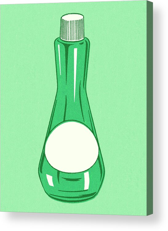 Beauty Product Acrylic Print featuring the drawing Product in a Bottle by CSA Images