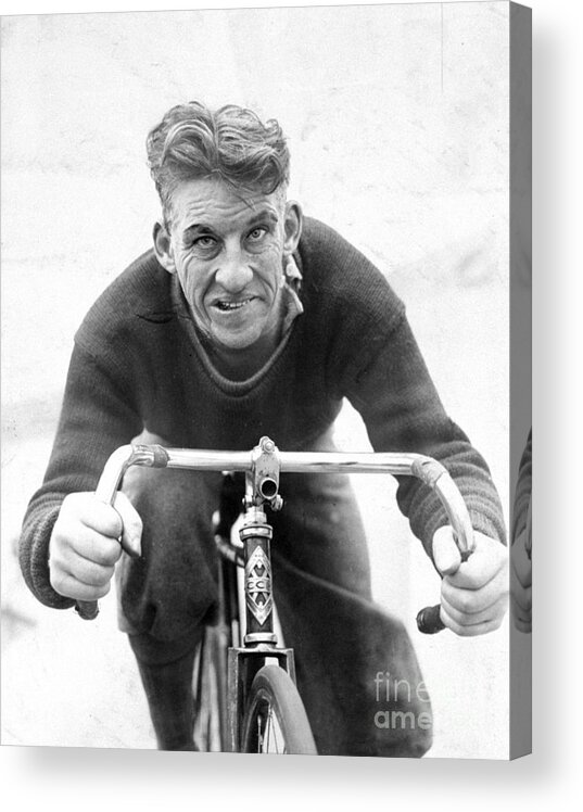 Professional Sport Acrylic Print featuring the photograph Professional Cyclist Reggie Mcnamara by New York Daily News Archive