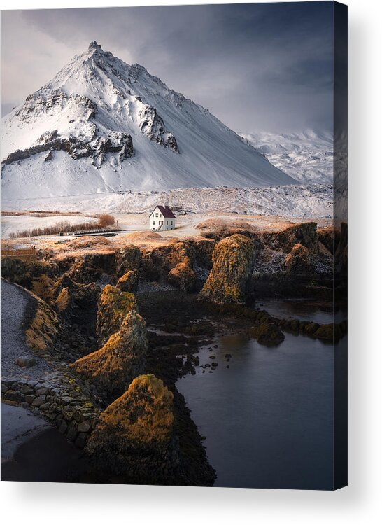 Iceland Acrylic Print featuring the photograph "peaceful Solitude" by Nicholas