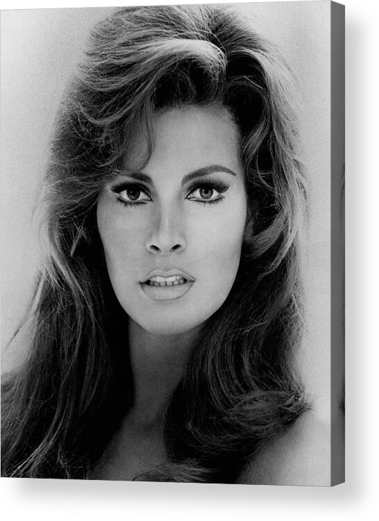 Raquel Welch Acrylic Print featuring the photograph Raquel Welch: Glamour Closeup by Globe Photos