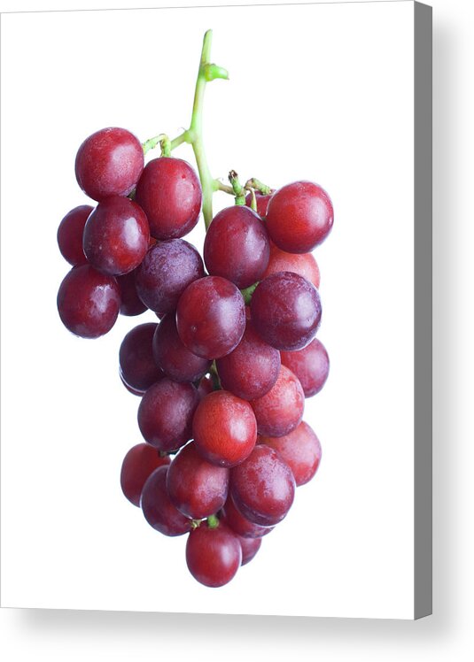 Juicy Acrylic Print featuring the photograph Red Grapes by Rickszczechowski