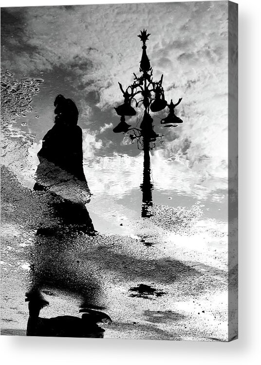 Photography Acrylic Print featuring the photograph Reflection of a Lady by Prakash Ghai