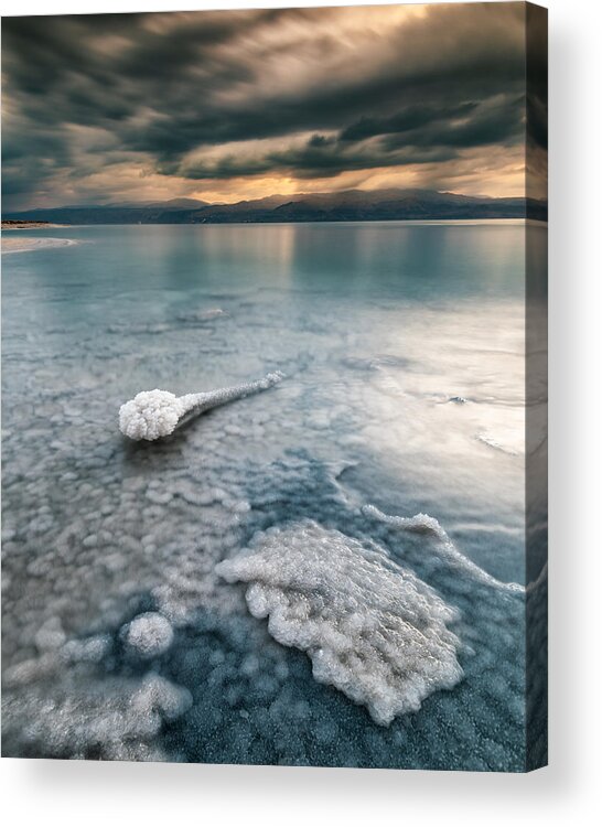 Cloud Acrylic Print featuring the photograph Salt Tadpole by Amir Ehrlich