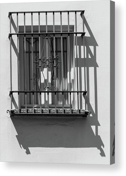Window Acrylic Print featuring the photograph Shadow Window of Spain by David Letts