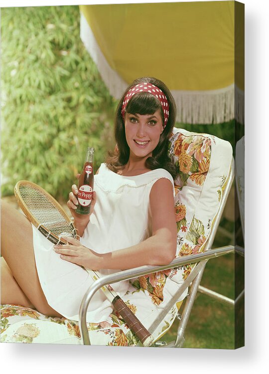 Tennis Acrylic Print featuring the photograph Soda And Tennis by Tom Kelley Archive