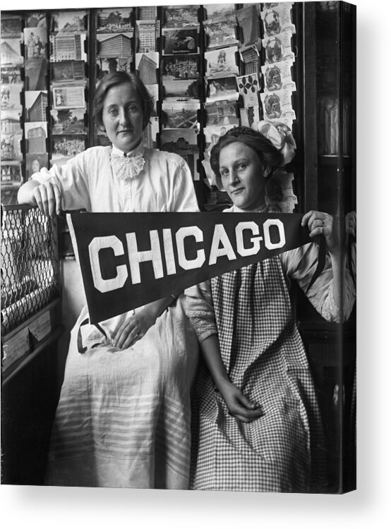 People Acrylic Print featuring the photograph South Chicago Neighborhood Residents by Chicago History Museum