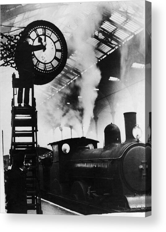 Train Acrylic Print featuring the photograph Spring Forward In London by Fpg