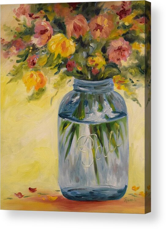 Painting Acrylic Print featuring the painting Spring by Rachel Lawson