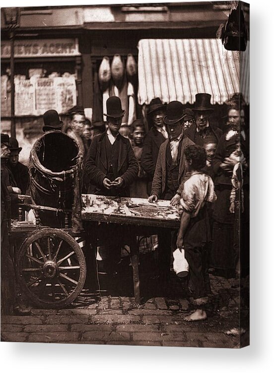 Child Acrylic Print featuring the photograph St Giles Market by John Thomson