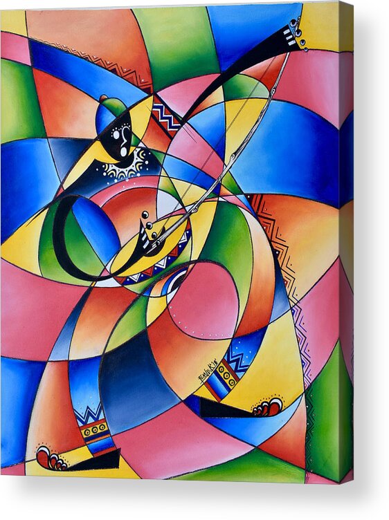 Africa Acrylic Print featuring the painting Symmetry by Femi