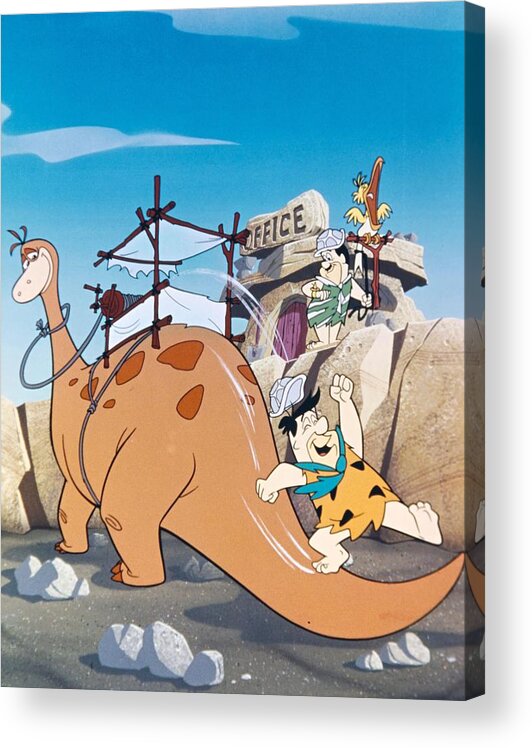 1960 Acrylic Print featuring the photograph The Flintstones -1960-. by Album