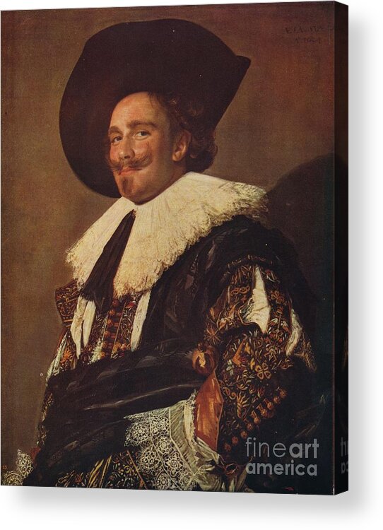 Conspiracy Acrylic Print featuring the drawing The Laughing Cavalier by Print Collector