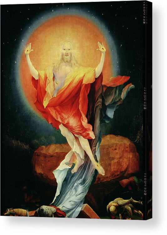 Orb Acrylic Print featuring the painting The Resurrection Of Christ, From The Right Wing Of The Isenheim Altarpiece by Matthias Grunewald