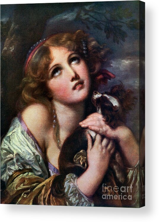 Child Acrylic Print featuring the drawing The Souvenir Fidelity, C1787-1789 by Print Collector