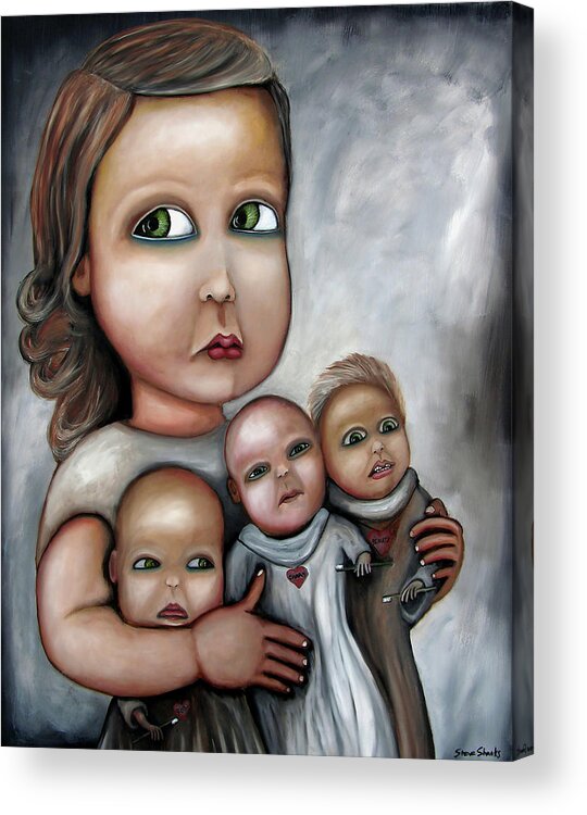 Steve Acrylic Print featuring the painting Three Graces by Steve Shanks