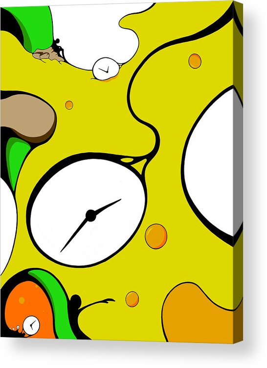 Clocks Acrylic Print featuring the drawing Time Lapse by Craig Tilley