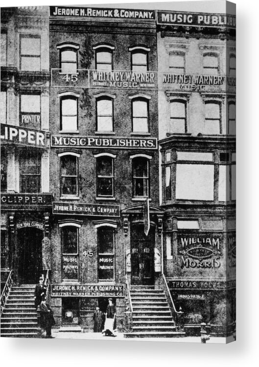 Music Acrylic Print featuring the photograph Tin Pan Alley by Hulton Archive