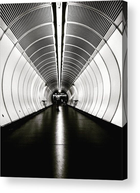 Perspective Acrylic Print featuring the photograph Tunnel Traffic by Wille Roos