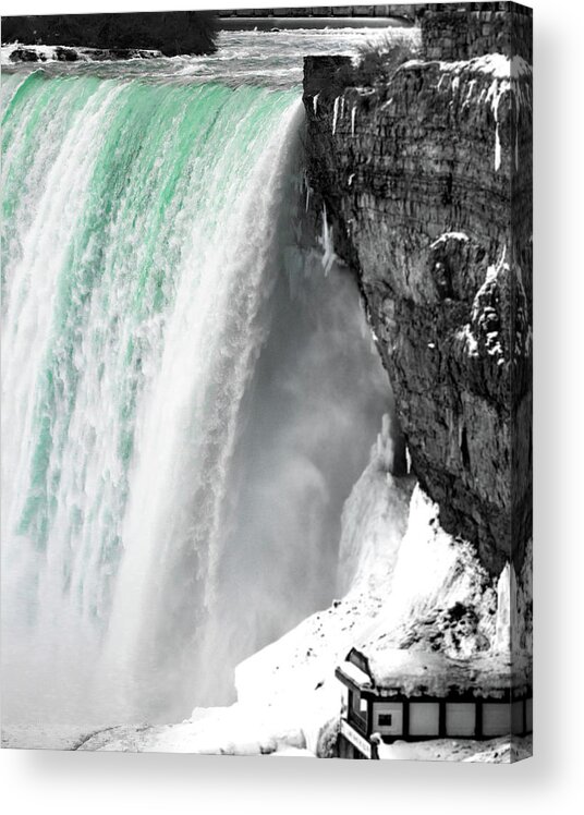 Niagara Falls Acrylic Print featuring the photograph Turquoise Falls by Lora J Wilson