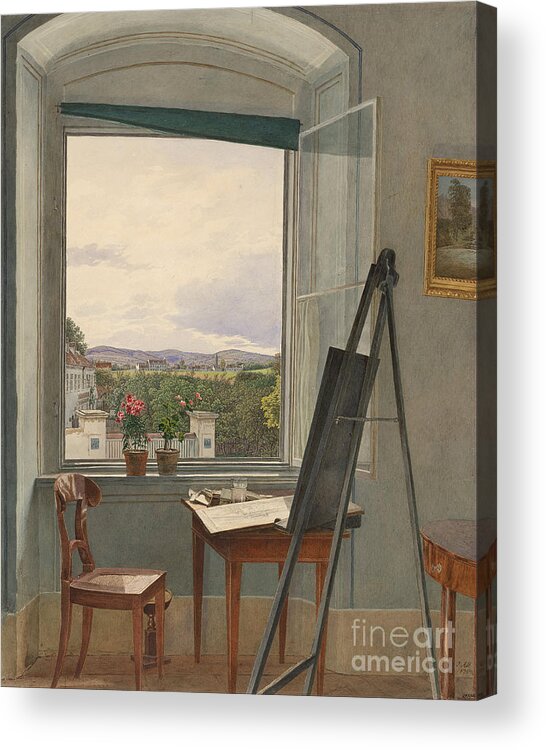 Artist Acrylic Print featuring the drawing View From The Artists Studio by Heritage Images
