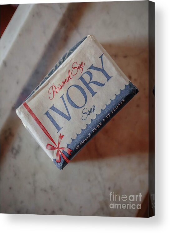 Soap Acrylic Print featuring the photograph Vintage Ivory Soap by Edward Fielding