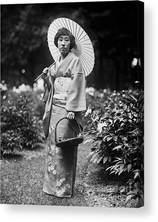 Charity Benefit Acrylic Print featuring the photograph Washington Society Woman In Native by Bettmann