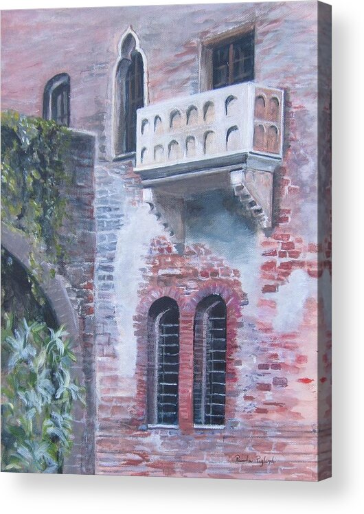 Painting Acrylic Print featuring the painting Where Art Thou Romeo by Paula Pagliughi