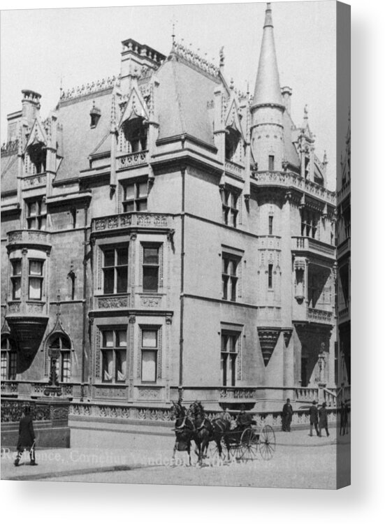 People Acrylic Print featuring the photograph William K. Vanderbilt House by Archive Photos