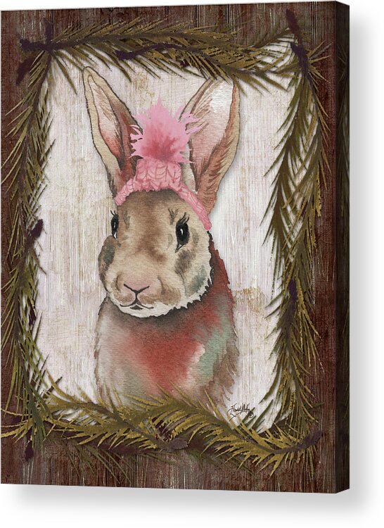 Woodland Acrylic Print featuring the painting Woodland Animals II by Elizabeth Medley