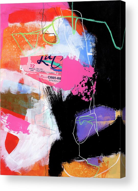 Abstract Art Acrylic Print featuring the painting Zero Calorie by Jane Davies