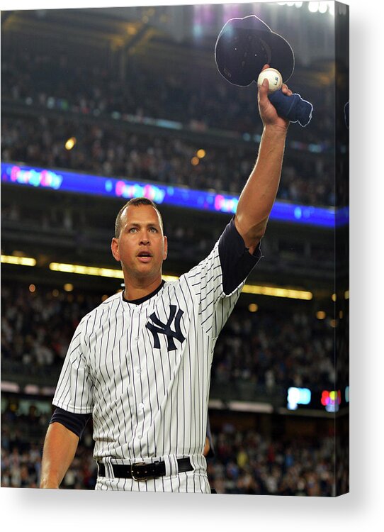 Crowd Acrylic Print featuring the photograph Alex Rodriguez by Drew Hallowell
