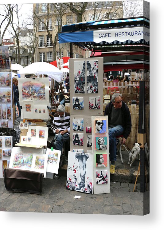 Paris Acrylic Print featuring the photograph Montmartre by Ron Berezuk