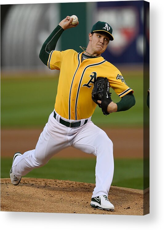 American League Baseball Acrylic Print featuring the photograph Sonny Gray by Thearon W. Henderson