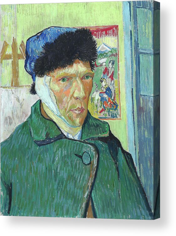 Vincent Van Gogh Acrylic Print featuring the painting Self-Portrait with Bandaged Ear #11 by Vincent Van Gogh