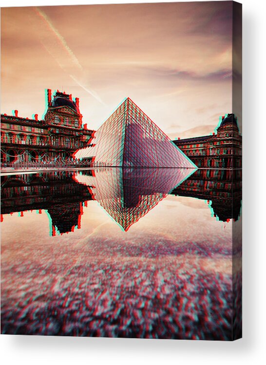 City Acrylic Print featuring the digital art Paris is Forever #112 by TintoDesigns