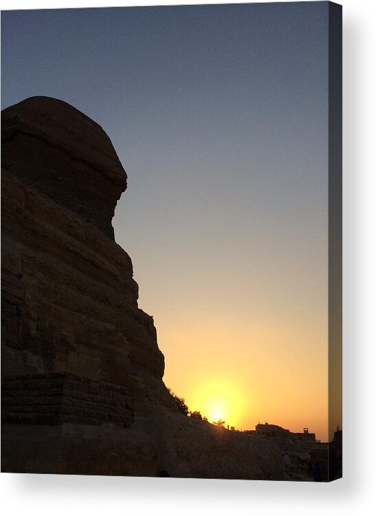 Giza Acrylic Print featuring the photograph Great Sphinx by Trevor Grassi