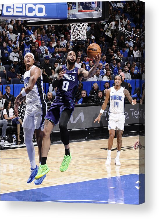 Nba Pro Basketball Acrylic Print featuring the photograph Charlotte Hornets v Orlando Magic #2 by Fernando Medina