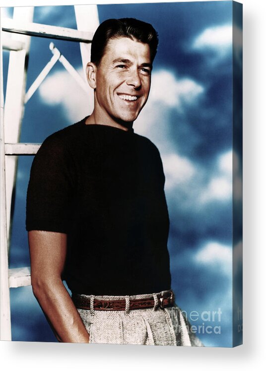 1950s Acrylic Print featuring the photograph Ronald Reagan #20 by Granger