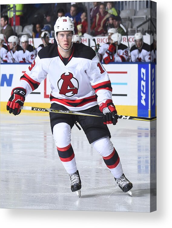 Playoffs Acrylic Print featuring the photograph Albany Devils v Toronto Marlies #4 by Graig Abel