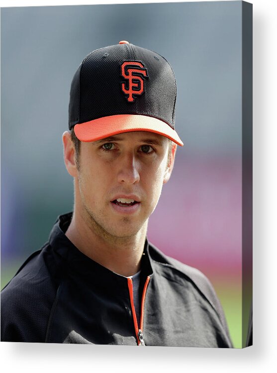 San Francisco Acrylic Print featuring the photograph Buster Posey #4 by Ezra Shaw