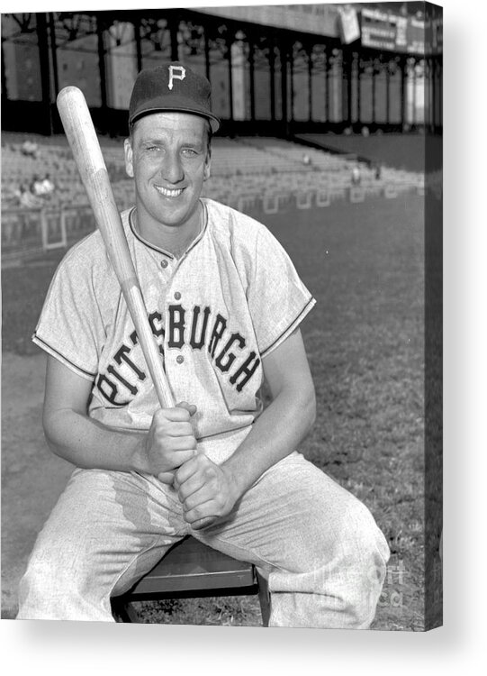 Three Quarter Length Acrylic Print featuring the photograph Ralph Kiner #6 by Kidwiler Collection