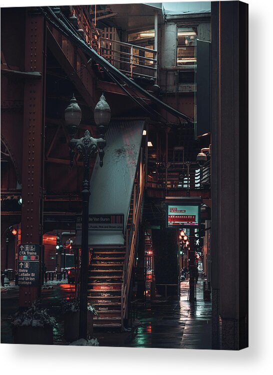 Chicago Acrylic Print featuring the photograph Above and Below III by Nisah Cheatham