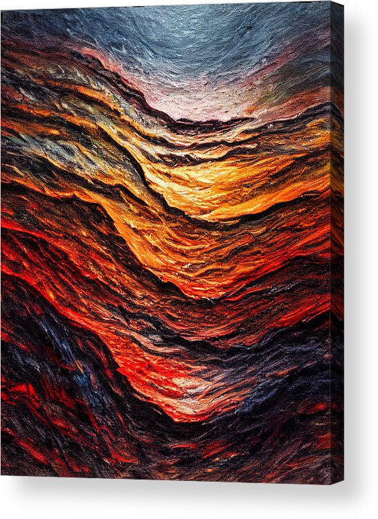 Abstract 74 Acrylic Print featuring the digital art Abstract 74 by Craig Boehman
