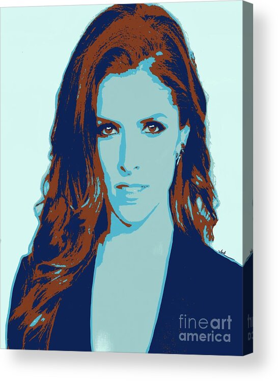Anna Kendrick Acrylic Print featuring the painting Anna Kendrick 2020 by Jack Bunds