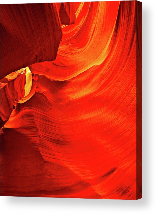 Antelope Canyon Acrylic Print featuring the photograph August 2018 Entry to Dante's Nine Circles of Hell by Alain Zarinelli