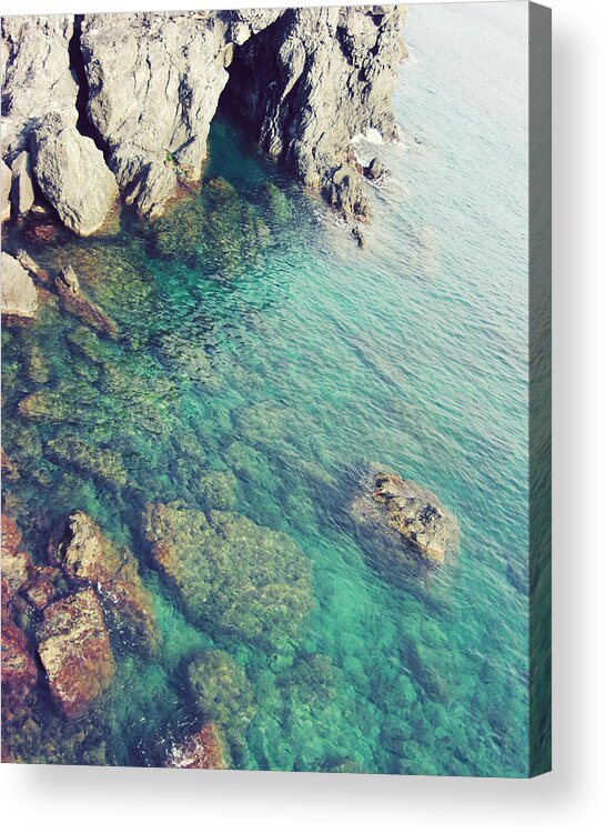 Mediterranean Acrylic Print featuring the photograph Azure Blue by Lupen Grainne